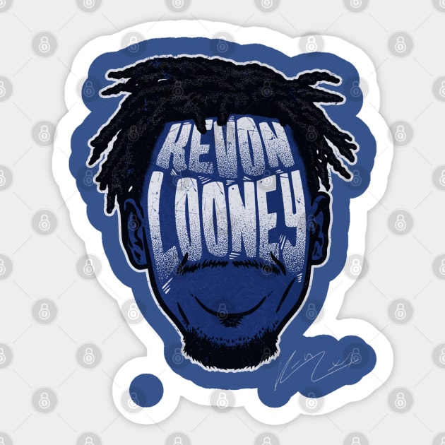 Kevon Looney Golden State Player Silhouette Sticker by danlintonpro